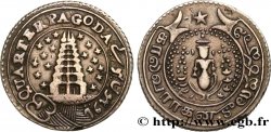 INDES BRITANNIQUES -  COMPAGNIE ORIENTALE DES INDES - PRESIDENCE DE MADRAS Quart de Pagode 1808 Madras TTB
