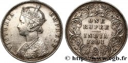 INDES BRITANNIQUES 1 Roupie Victoria 1891 Bombay