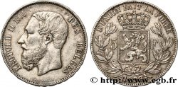 BELGIO 5 Francs Léopold II 1873