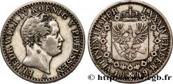 ALLEMAGNE 1/6 Thaler Frédéric-Guillaume IV 1849 Berlin