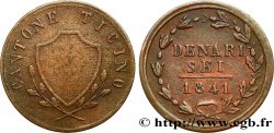 SWITZERLAND - CANTON OF TICINO 6 Denari 1841