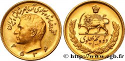 IRAN - MOHAMMAD RIZA PAHLAVI SHAH 2 1/2 Pahlavi SH 1256 = 1977 Téhéran SPL