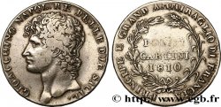 ITALIE - ROYAUME DE NAPLES - JOACHIM MURAT Piastre de 12 Carlini, 1er type 1810 Naples TB+