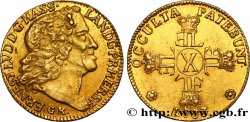 ALLEMAGNE - HESSE-DARMSTADT- ERNEST- LOUIS Carolin ou 10 Gulden 1733 Darmstadt SUP/TTB+