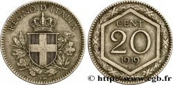 ITALY 20 Centesimi écu 1919 Rome - R