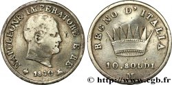 ITALIA - REGNO D ITALIA - NAPOLEONE I 10 soldi Napoléon Empereur et Roi d’Italie 1810 Milan