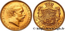 DANEMARK - ROYAUME DU DANEMARK - CHRISTIAN X 20 Kroner 1917 Copenhague SUP