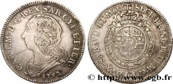 ITALIA - REGNO DE SARDINIA 1/2 Scudo Charles-Emmanuel III 1762 Turin