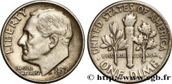UNITED STATES OF AMERICA 1 Dime(10 Cents) Roosevelt 1957 Philadelphie