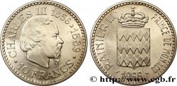 MONACO 10 Francs Charles III 1966 Paris