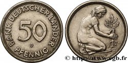 DEUTSCHLAND 50 Pfennig “Bank deutscher Länder” 1949 Munich - D