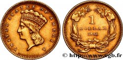 ÉTATS-UNIS D AMÉRIQUE 1 Dollar”Indian Princess”, tête large 1861 Philadelphie TTB+