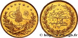TURQUIE - SULTAN ABDOUL HAMID II 250 Piastres or an 31 1908 Constantinople SUP