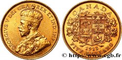 CANADA - GEORGES V 5 Dollar 1913 Ottawa TTB/SUP