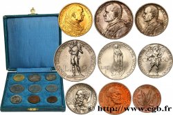 VATICAN - PIE XI (Achille Ratti) Coffret 9 monnaies 1929 Rome