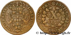 PORTUGAL 10 Réis frappe au nom de Joseph Ier (José) 1757