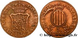 SPAIN - CATALONIA 3 Quartos Isabelle II 1836 Catalogne