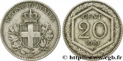 ITALIA 20 Centesimi Italie / allégorie de la Liberté 1919 Rome - R