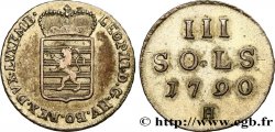 LUXEMBURGO 3 Sols Léopold II 1790 Günzburg