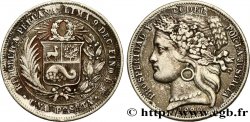 PERU 1 Peseta 1880