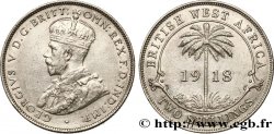 AFRIQUE OCCIDENTALE BRITANNIQUE 2 Shillings Georges V 1918 Heaton
