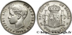 ESPAÑA 1 Peseta Alphonse XIII 3e type de buste 1899 Madrid