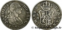 ESPAGNE 2 Reales Charles IV 1795 Madrid