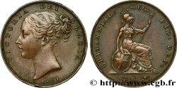 ROYAUME-UNI 1 Farthing Victoria “tête jeune” 1851