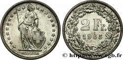 SUISSE 2 Francs Helvetia 1965 Berne