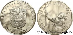 PANAMA 20 Balboas 75e anniversaire - Vasco Nunez de Balboa 1979  SPL