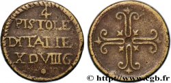 ITALIE - POIDS MONÉTAIRE Poids monétaire pour la pièce de quatre pistoles d’Italie n.d.