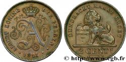 BELGIUM 2 Centimes Albert Ier légende flamande 1911