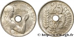 ESPAGNE 25 Centimos monnayage républicain 1934