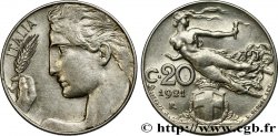 ITALIE 20 Centesimi allégorie de la Liberté 1921 Rome