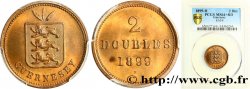GUERNSEY 2 Doubles 1899 Heaton