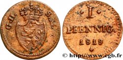 GERMANY - HESSE 1 Pfennig Hesse-Darmstadt 1819