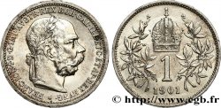 AUSTRIA 1 Corona François-Joseph Ier tête laurée 1901 