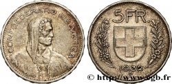SWITZERLAND 5 Francs Berger des Alpes 1932 Berne