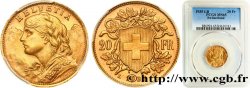 SUISSE 20 Francs  Vreneli   1935 Berne