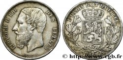BELGIQUE 5 Francs Léopold II 1869