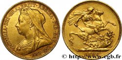 UNITED KINGDOM 1 Souverain Victoria “Old Head” 1896 Londres