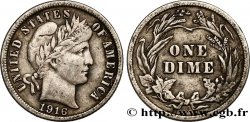 UNITED STATES OF AMERICA 1 Dime Barber 1916 Philadelphie