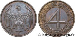 ALLEMAGNE 4 Reichspfennig 1932 Karlsruhe - G
