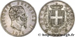 ITALIEN 5 Lire Victor Emmanuel II 1874 Milan
