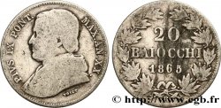 VATICAN AND PAPAL STATES 20 Baiocchi Pie IX an XX 1865 Rome