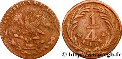 MEXICO 1/4 Real Aigle 1834 Mexico