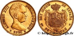 SPAIN 20 Pesetas Alphonse XIII 1890 Madrid