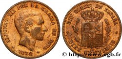 ESPAGNE 10 Centimos Alphonse XII 1878 Oeschger Mesdach & CO