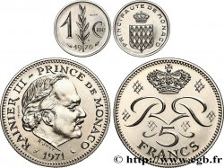 MONACO Lot de 2 essais Rainier III n.d. Paris