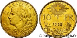 SUISSE 10 Francs  Vreneli  1913 Berne